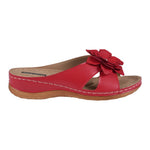 Women's Joy Coral Flower Flat Sandals - TLW Shoes