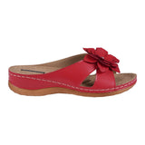 Women's Joy Coral Flower Flat Sandals - TLW Shoes