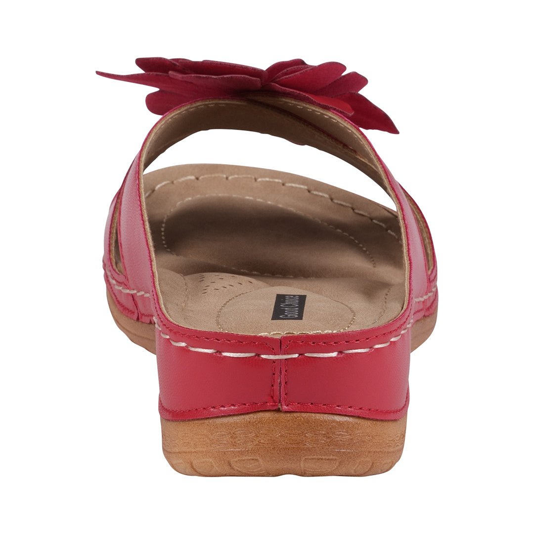 Women's Joy Coral Flower Flat Sandals - TLW Shoes