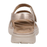 Women's Judy Gold Velcro Comfort Flat Sandals - TLW Shoes
