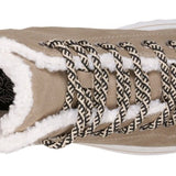 Justine Lace - up Taupe Bootie - TLW Shoes