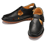 CALTO - K0751 - 2.8 Inches Taller (Black) - Lightweight Casual Fisherman Sandal - TLW Shoes