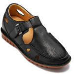 CALTO - K0751 - 2.8 Inches Taller (Black) - Lightweight Casual Fisherman Sandal - TLW Shoes