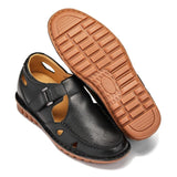 CALTO - K0751 - 2.8 Inches Taller (Black) - Lightweight Casual Fisherman Sandal - TLW Shoes