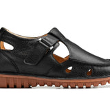 CALTO - K0751 - 2.8 Inches Taller (Black) - Lightweight Casual Fisherman Sandal - TLW Shoes