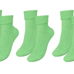 tittimitti® 100% Organic Combed Cotton Luxury Women's Socks 3 - Pack. Made in Italy. - TLW Shoes