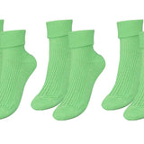 tittimitti® 100% Organic Combed Cotton Luxury Women's Socks 3 - Pack. Made in Italy. - TLW Shoes