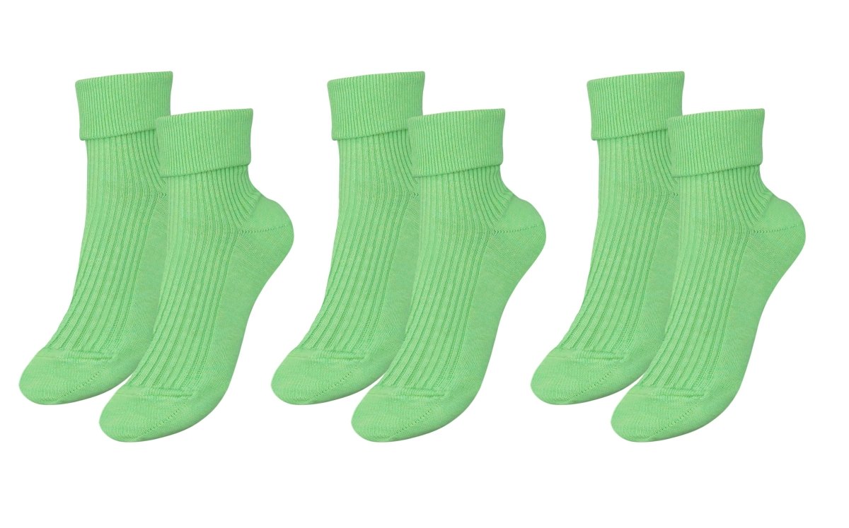 tittimitti® 100% Organic Combed Cotton Luxury Women's Socks 3 - Pack. Made in Italy. - TLW Shoes