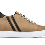 CALTO - K1551 - 2.8 Inches Taller (Nubuck Tan) - Lace Up Casual Sneakers - TLW Shoes