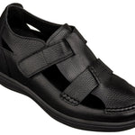 CALTO - K2661 - 3.2 Inches Taller (Black) - Casual Fisherman Sandal - TLW Shoes