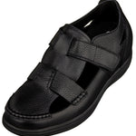 CALTO - K2661 - 3.2 Inches Taller (Black) - Casual Fisherman Sandal - TLW Shoes