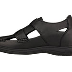CALTO - K2661 - 3.2 Inches Taller (Black) - Casual Fisherman Sandal - TLW Shoes
