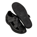 CALTO - K2661 - 3.2 Inches Taller (Black) - Casual Fisherman Sandal - TLW Shoes