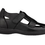 CALTO - K2661 - 3.2 Inches Taller (Black) - Casual Fisherman Sandal - TLW Shoes