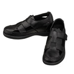 CALTO - K2661 - 3.2 Inches Taller (Black) - Casual Fisherman Sandal - TLW Shoes