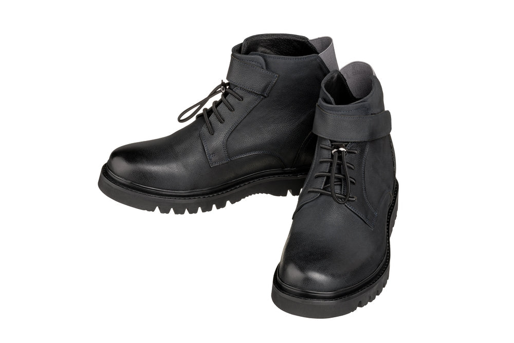 CALTO - K83116 - 3.2 Inches Taller (Dark Blue) - Casual Boots - TLW Shoes