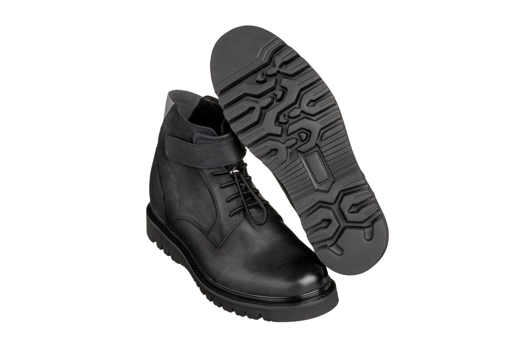 CALTO - K83116 - 3.2 Inches Taller (Dark Blue) - Casual Boots - TLW Shoes