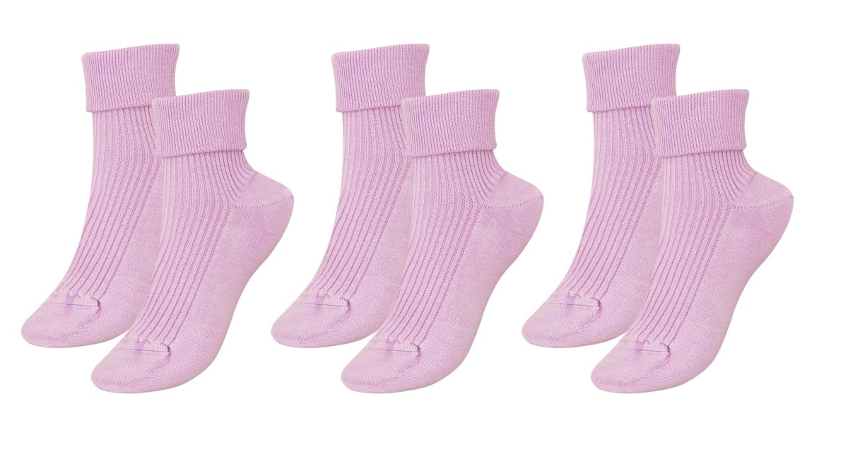 tittimitti® 100% Organic Combed Cotton Luxury Women's Socks 3 - Pack. Made in Italy. - TLW Shoes