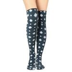 Over The Knee Fleece Socks - Snow - TLW Shoes