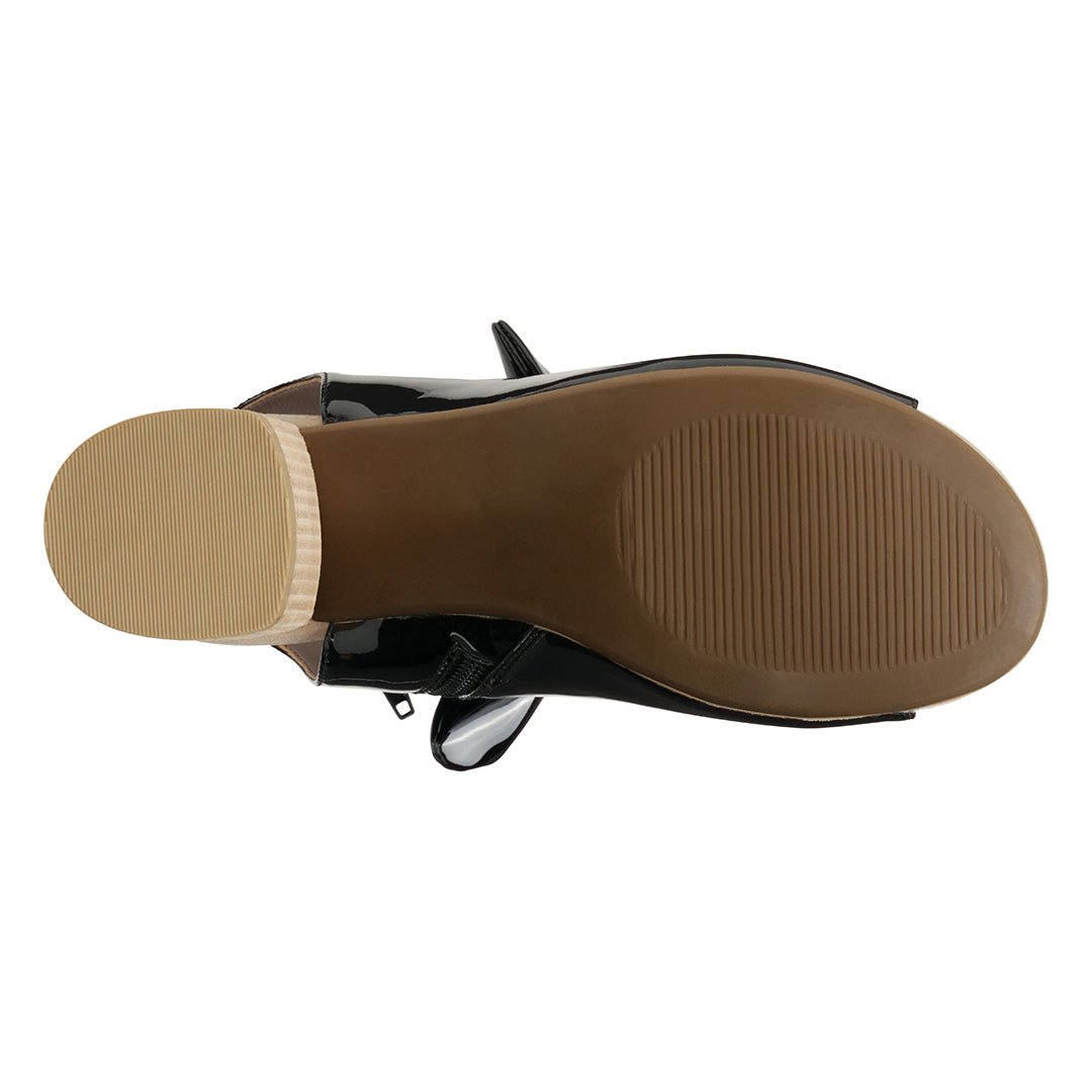 Women's Kimora Black Heeled Sandals - TLW Shoes