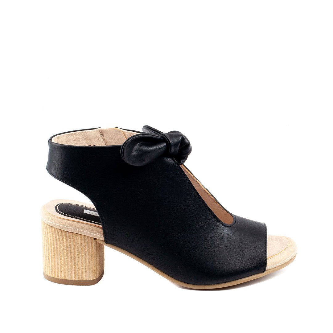 Women's Kimora Black Heeled Sandals - TLW Shoes