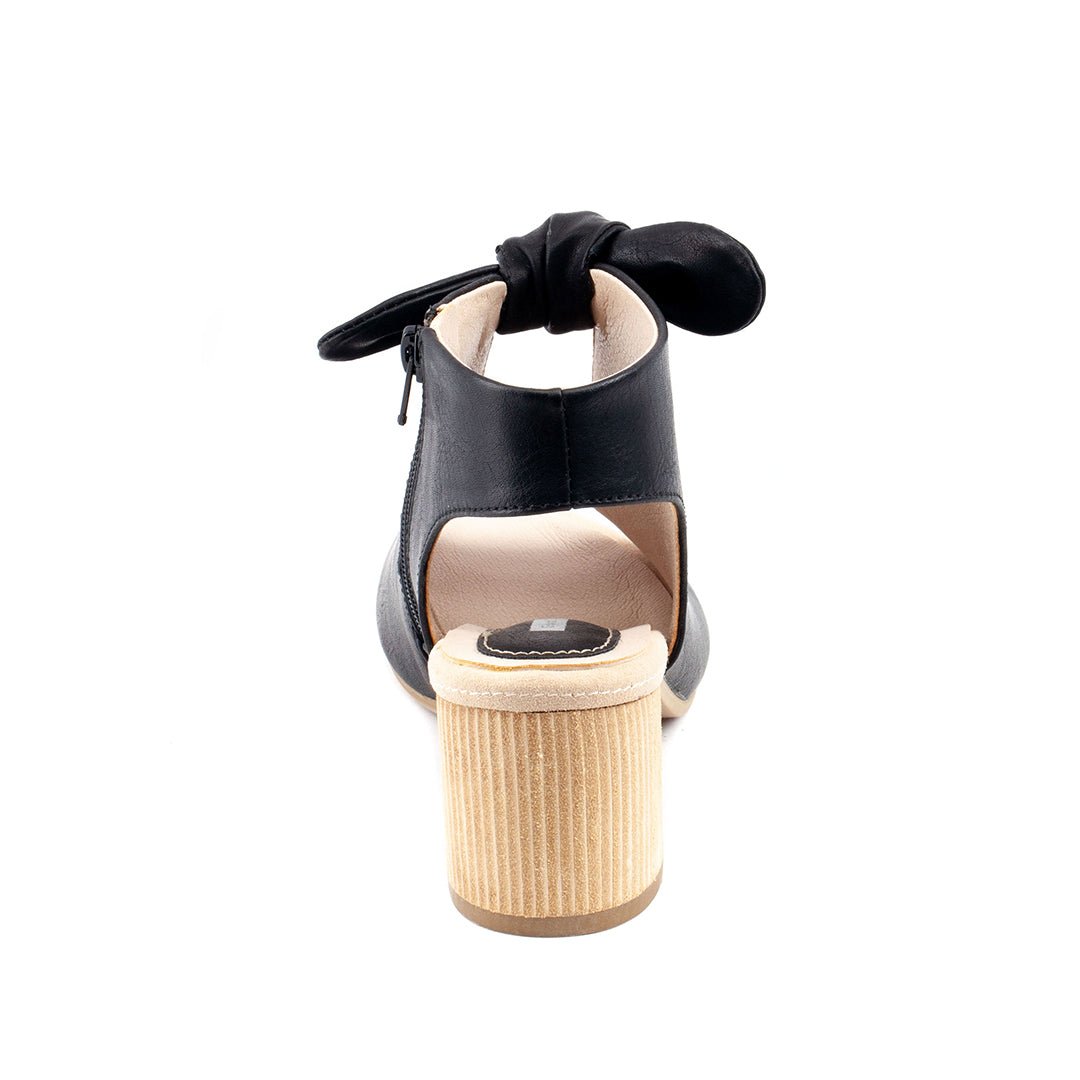 Women's Kimora Black Heeled Sandals - TLW Shoes