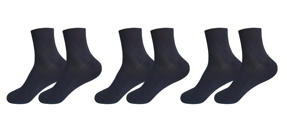 tittimitti® 100% Organic Combed Cotton Luxury Men's Socks. 3 Pairs. Made in Italy. - TLW Shoes