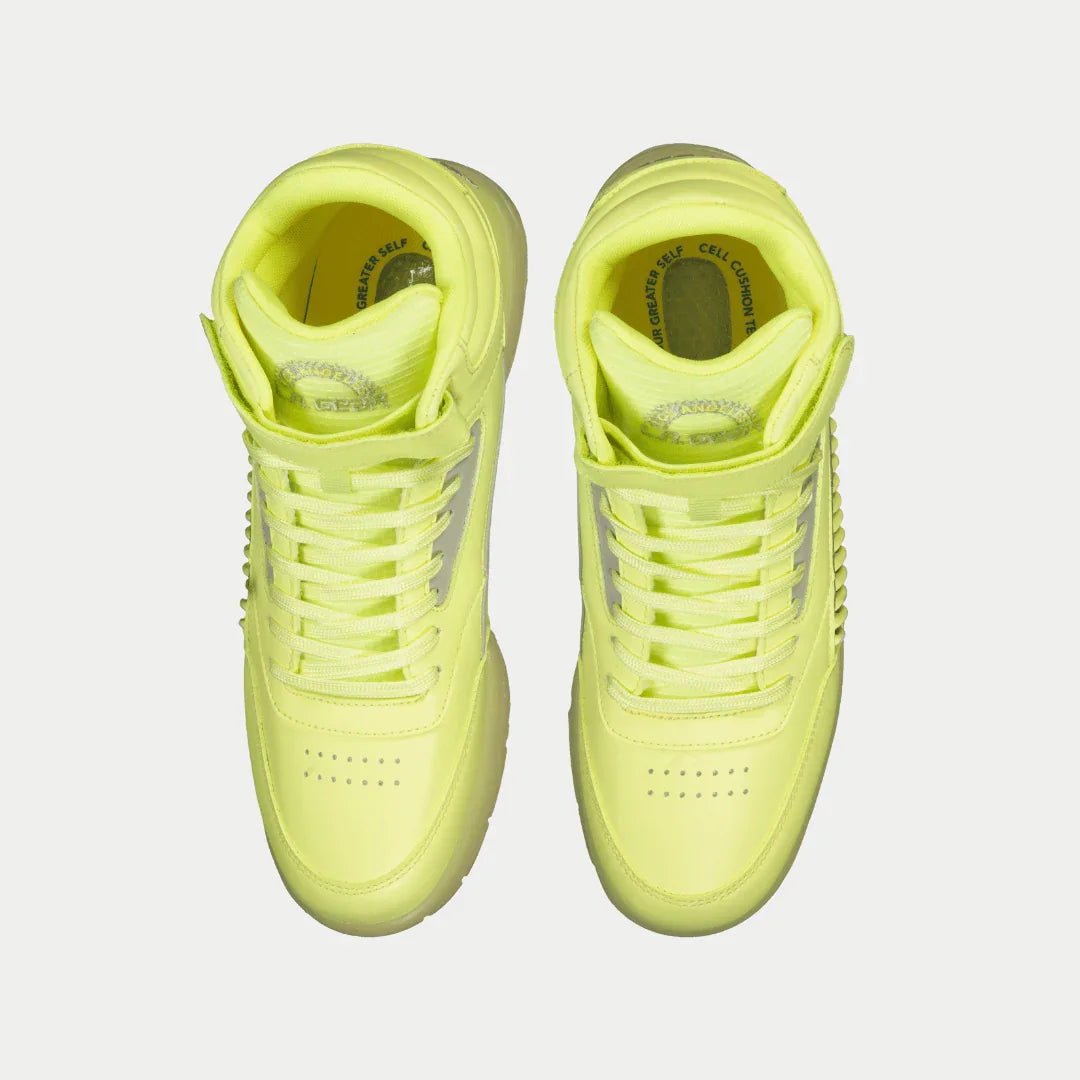 LA Gear Women’s Flame Hightop | Neon Yellow Glow - TLW Shoes