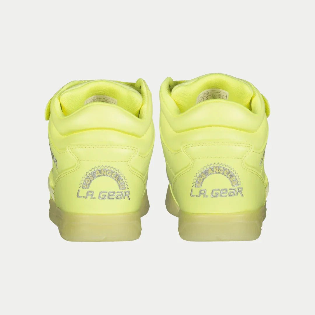 LA Gear Women’s Flame Hightop | Neon Yellow Glow - TLW Shoes