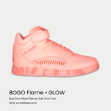 LA Gear Women's Flame Hightop | Neon Peach Glow - TLW Shoes
