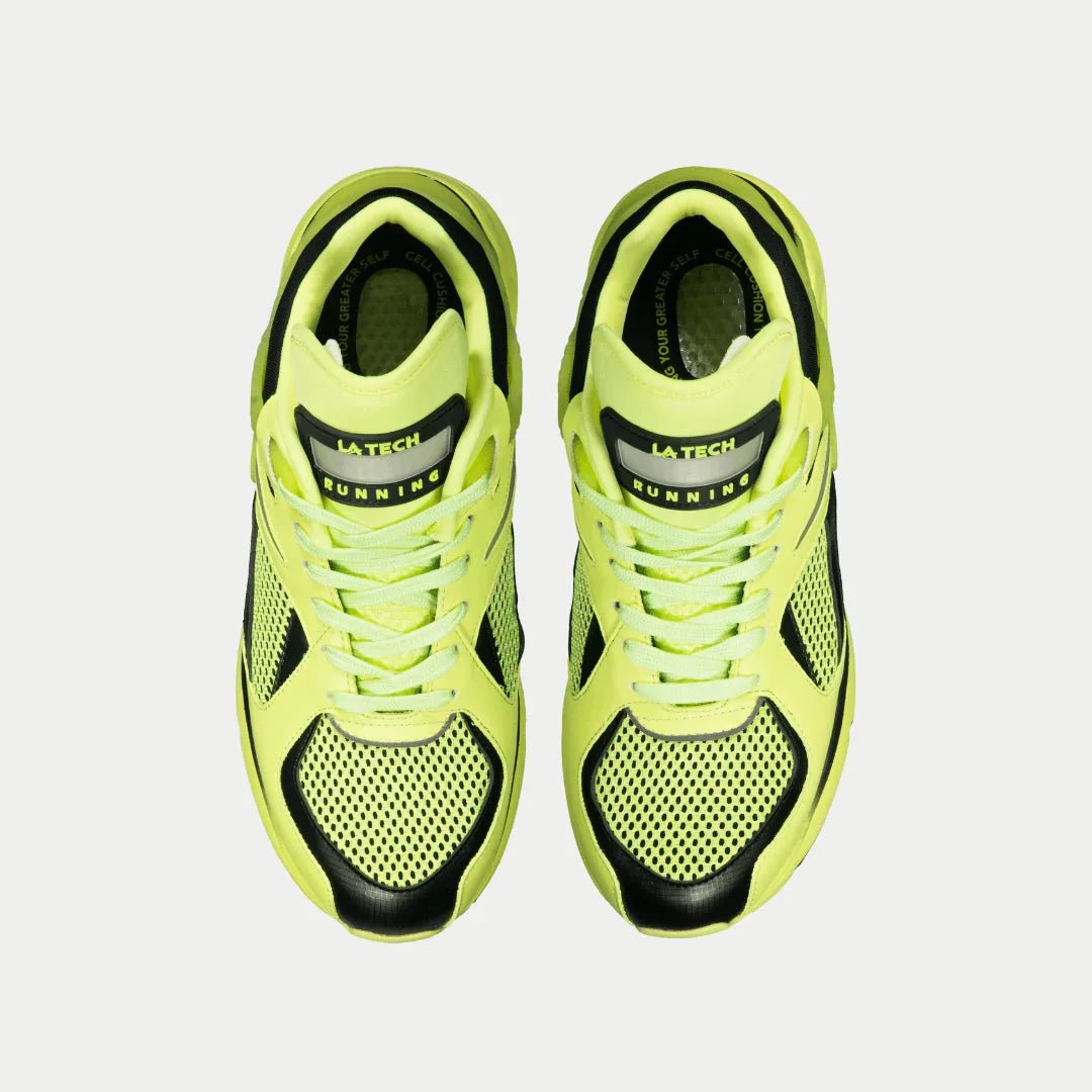 LA Gear Women's Light - Up x Glow Lowtop | Neon Yellow x Black - TLW Shoes