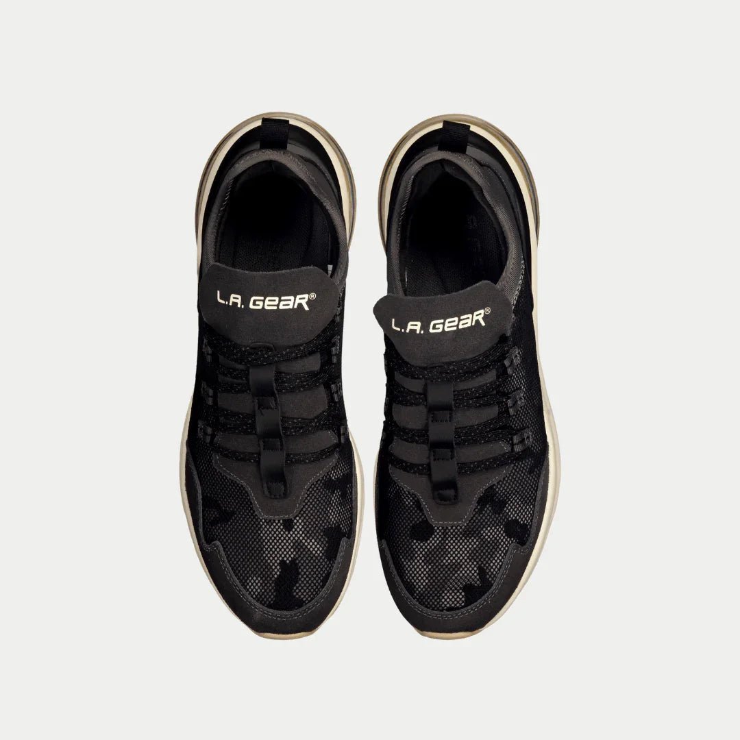 LA Gear Men’s Runyon Lowtop | Black x Gray - TLW Shoes