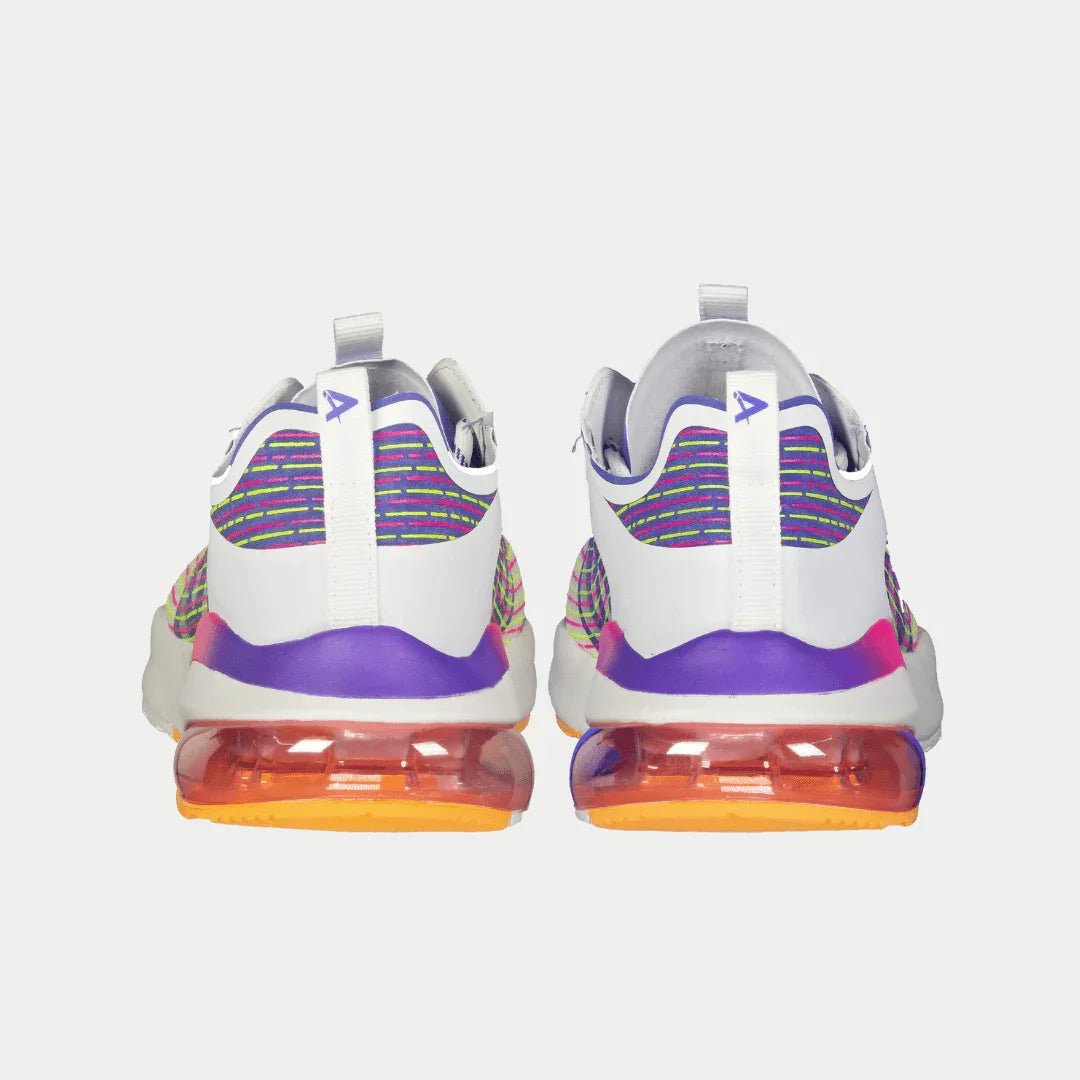 LA Gear Women's Artesia Lowtop | White x Purple x Orange - TLW Shoes