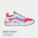 LA Gear Women's Tarzana Lowtop | White x Pink - TLW Shoes