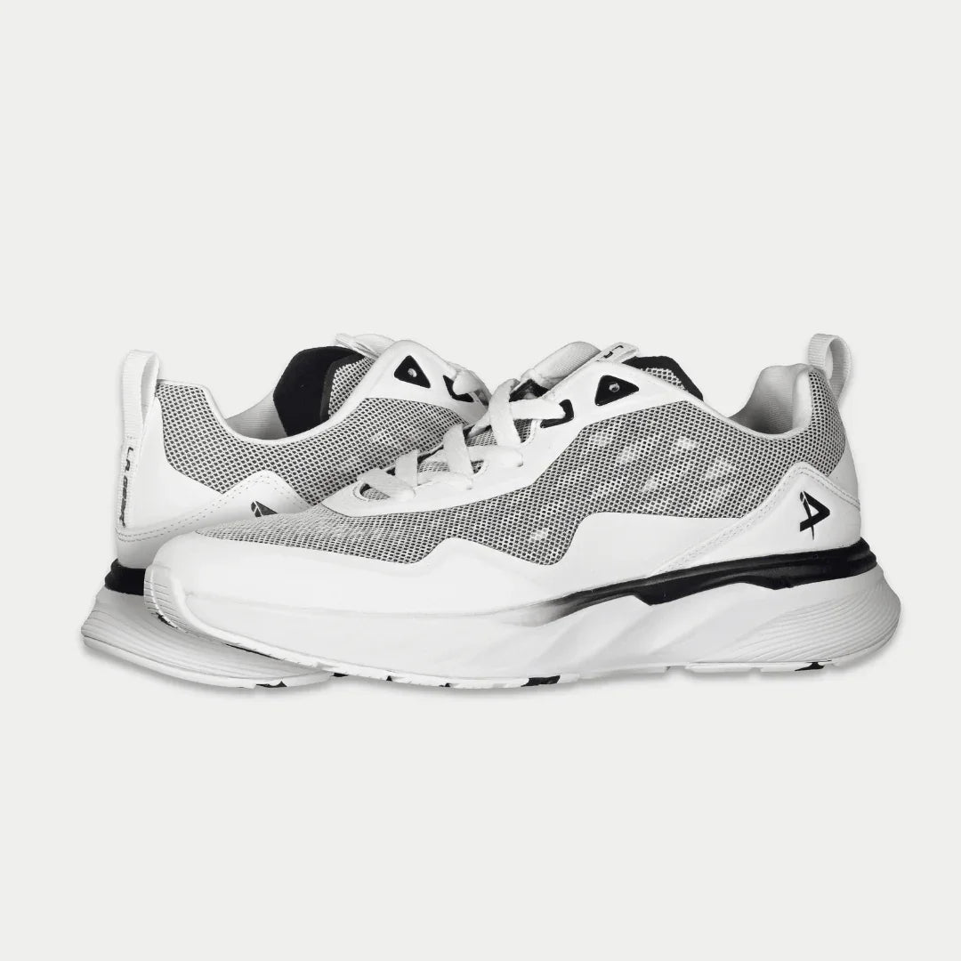 LA Gear Men's Highland Lowtop | White x Black - TLW Shoes