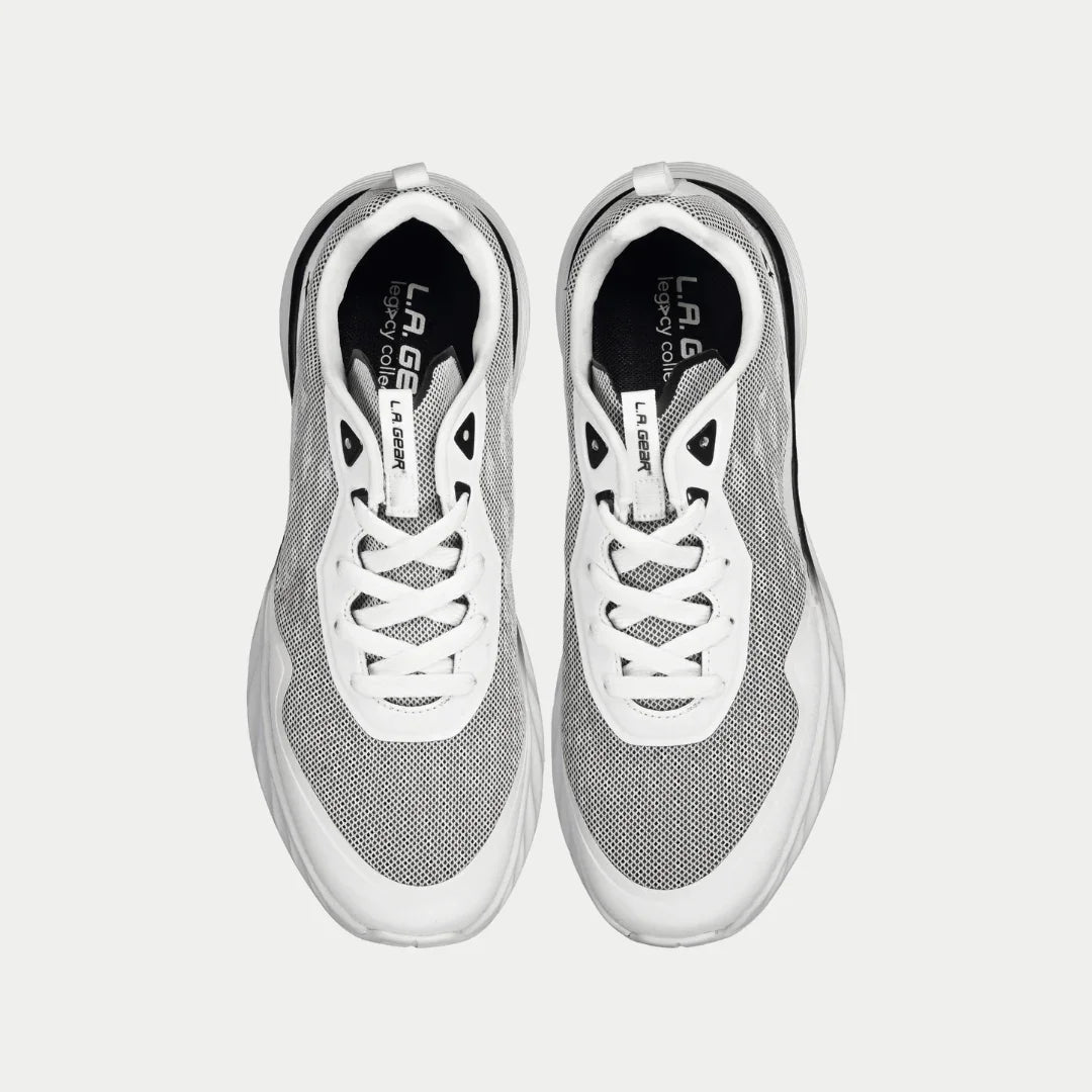 LA Gear Men's Highland Lowtop | White x Black - TLW Shoes