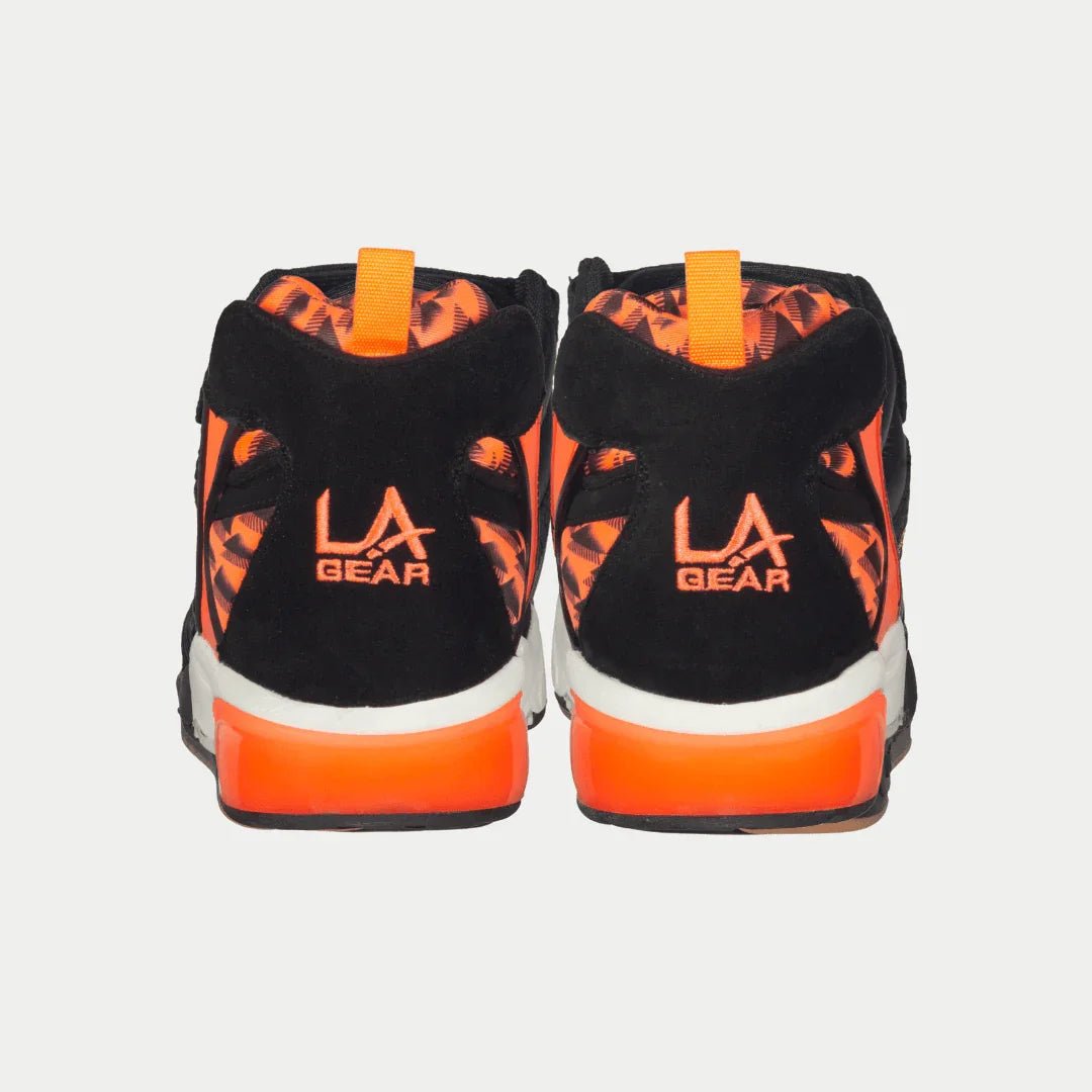 LA Gear Men's Turbo Light - Up Mid | Black x Neon Red - TLW Shoes