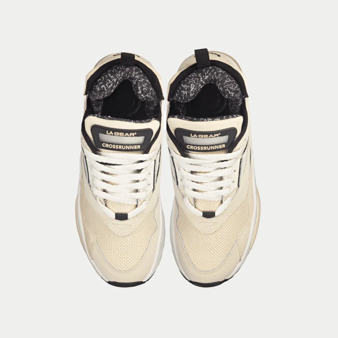 LA Gear Men's Turbo Light - Up Mid | Off - White x Black - TLW Shoes