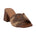 Women's Liza Brown Woven Heeled Sandals - TLW Shoes