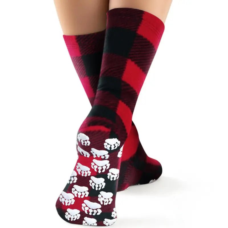 Kids' Nonskid Fleece Socks - Lumberjack - TLW Shoes