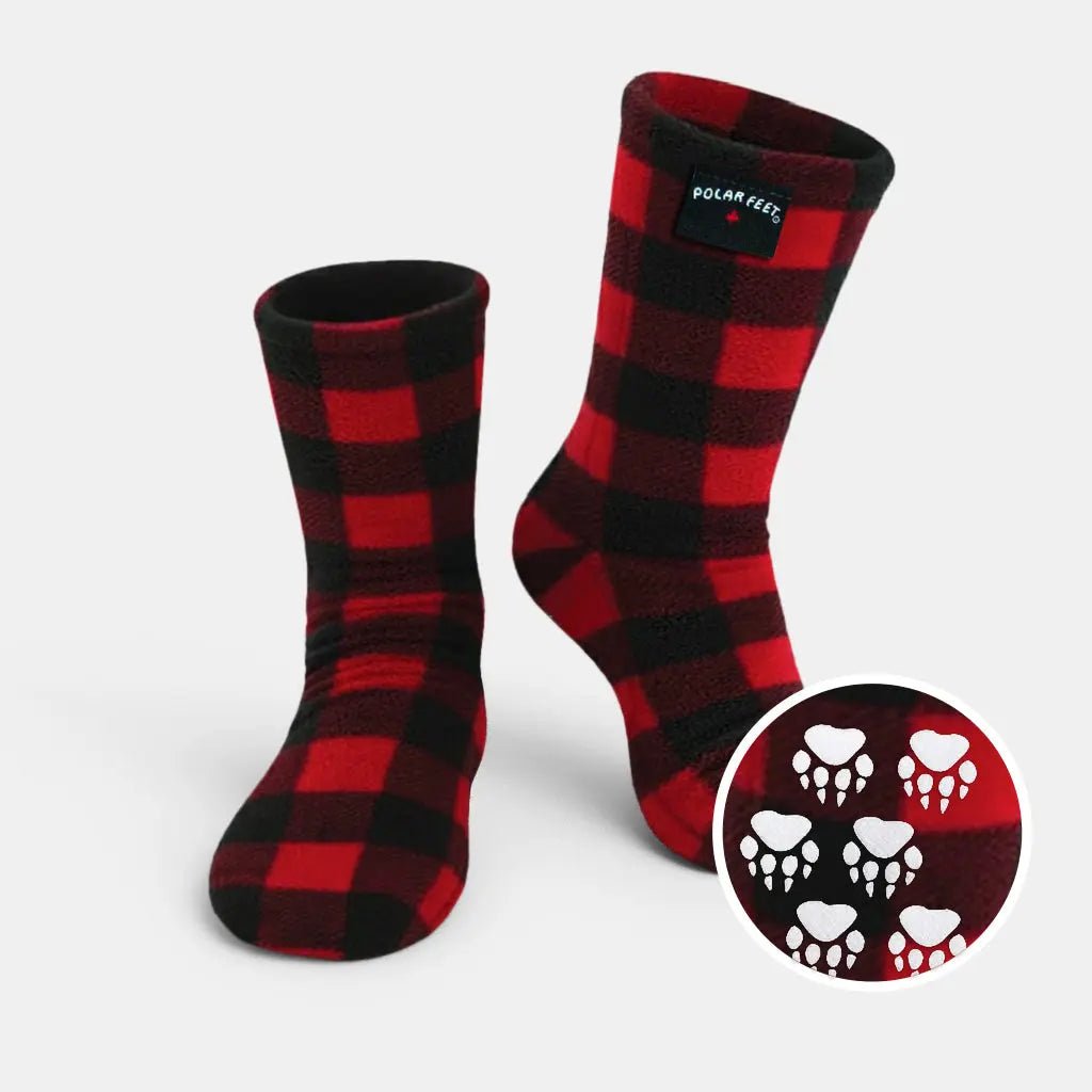 Polar Feet Fleece Socks - Lumberjack - TLW Shoes