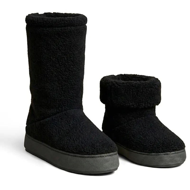 Polar Feet Men's Snugs - Black Berber - TLW Shoes