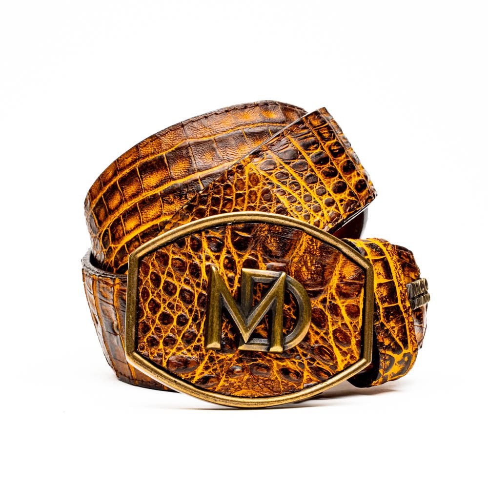 Marco Di Milano Iowa Belt Mustard Brown - TLW Shoes
