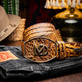 Marco Di Milano Iowa Belt Mustard Brown - TLW Shoes