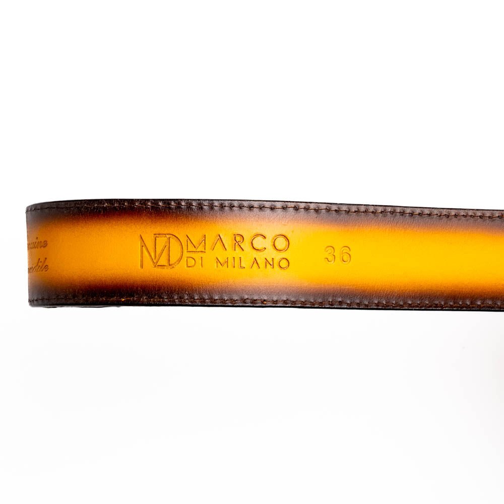 Marco Di Milano Iowa Belt Mustard Brown - TLW Shoes