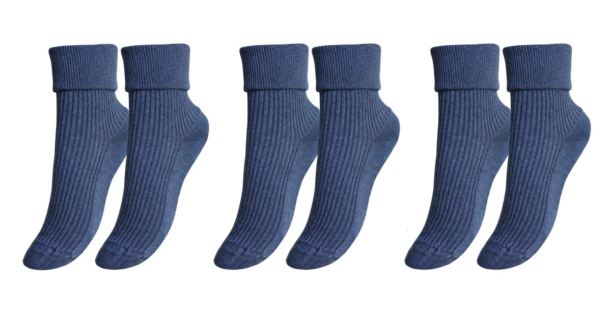 tittimitti® 100% Organic Combed Cotton Luxury Women's Socks 3 - Pack. Made in Italy. - TLW Shoes