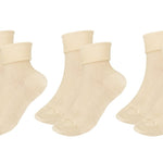 tittimitti® 100% Organic Combed Cotton Luxury Women's Socks 3 - Pack. Made in Italy. - TLW Shoes