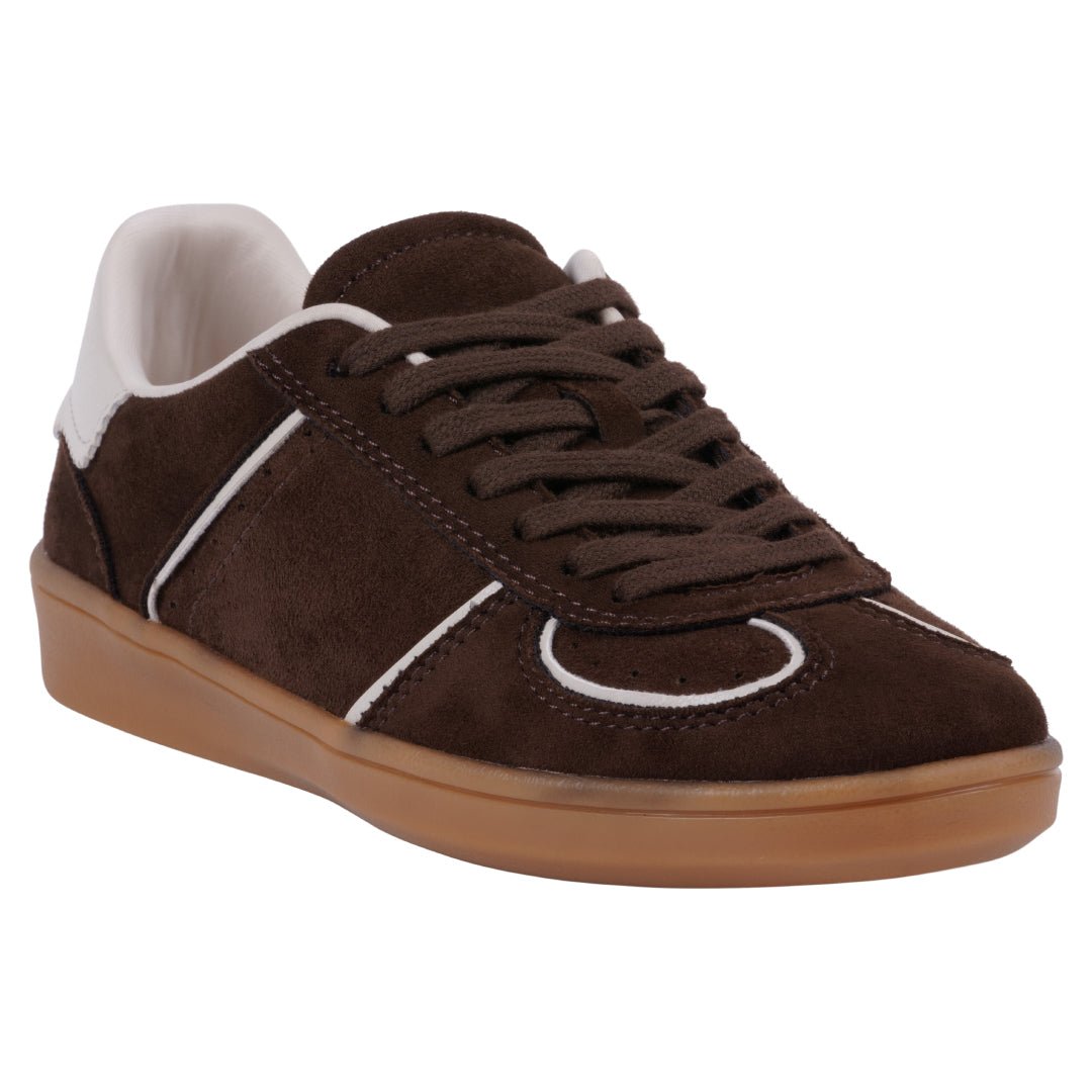 Women's Milan Burgundy Lace Up Sneaker - TLW Shoes