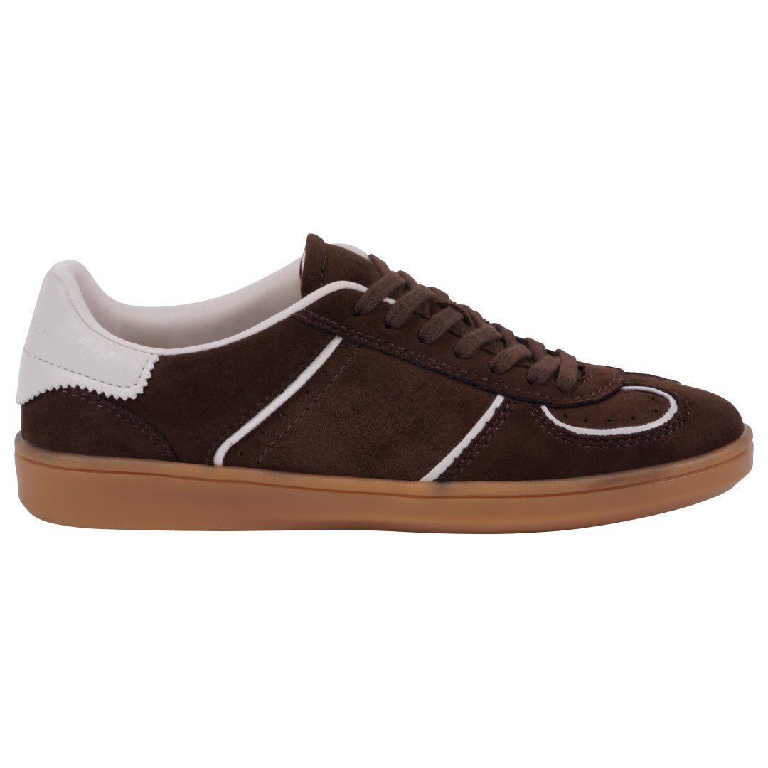 Women's Milan Burgundy Lace Up Sneaker - TLW Shoes