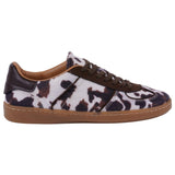 Women's Milan Cow Print Lace Up Sneaker - TLW Shoes